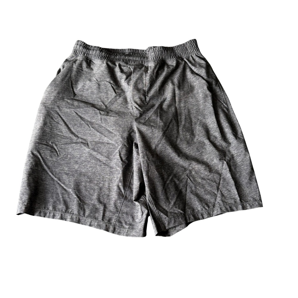Lululemon Mens Gray Space Dye Athletic Shorts with Liner SZ Medium 7 Inch Inseam